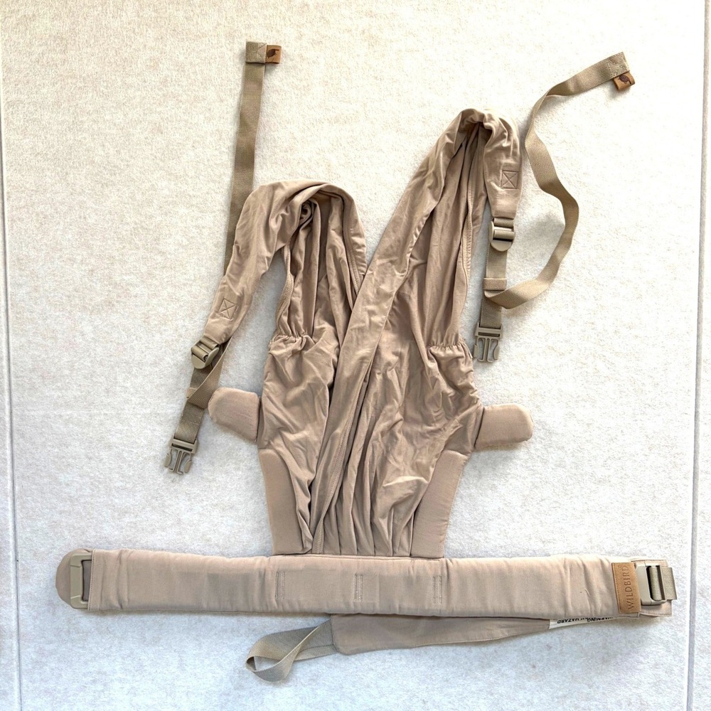 WildBird Aerial Newborn Buckle Wrap in Desert Lark